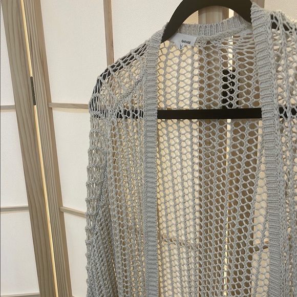 Open-Knit Cream/White Sweater - Picture 3 of 6